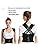 Kiimora Neoprene Posture Corrector Belt for Men and Women | Back Straightener Brace for Spine Alignment | Shoulder and Back Support Belt | Clavicle Support for Better Posture | Universal Size (Black Model 2)